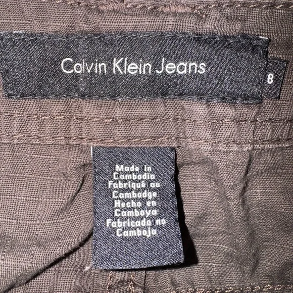 Ripstop Brown Skirt with Belt - Picture 3 of 4